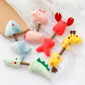 5-Pack Silvervine Plush Chew Toys for Cats  Includes Crocodile, Pig, Whale, Giraffe, and Lobster Designs, Natural Catnip Alternative for Dental Health, Stress Relief, and Interactive Play