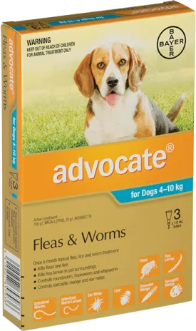 Advocate For Medium Dogs 4-10KG 3 Pack