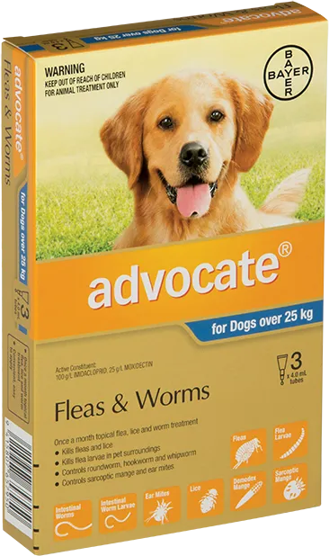 Advocate For X-Large Dogs 25KG  3 Pack