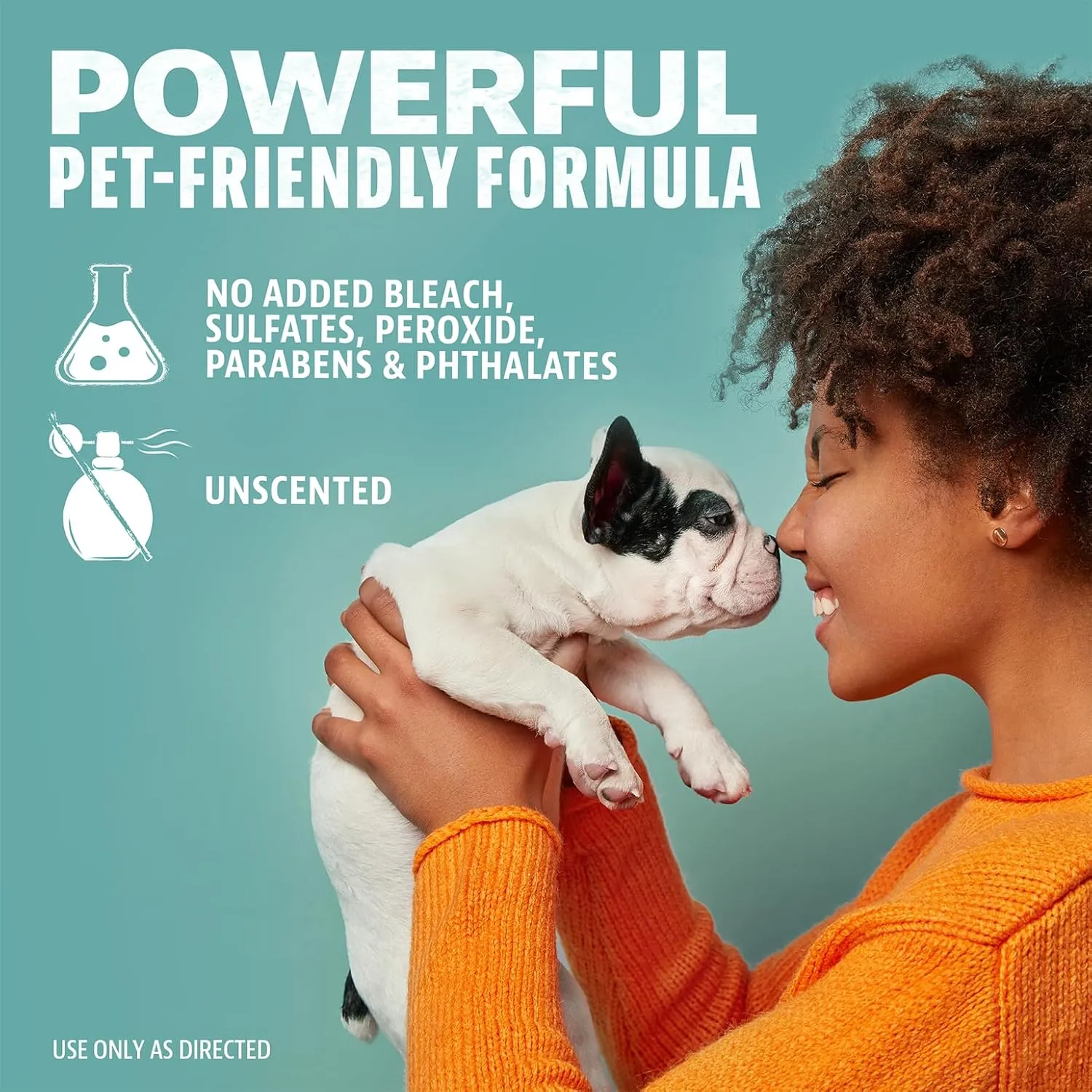 ANGRY ORANGE Pet Wipes for Dogs and Cats - Unscented and Gentle Grooming Wipes for Paws, Fur and Butt - 80 Count - 1 Pack