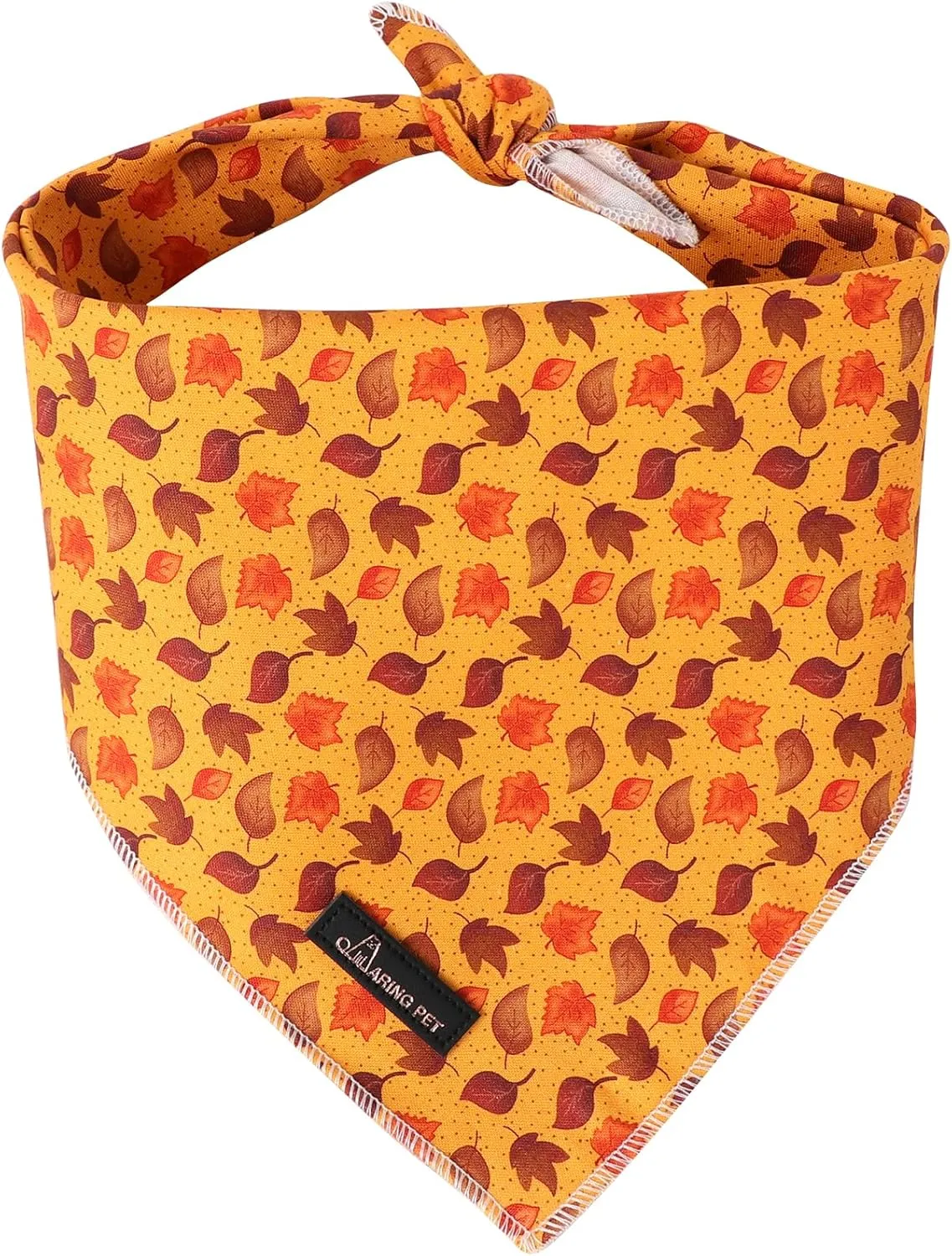 ARING PET Fall Bandana - Cotton Leaves, Comfortable Autumn Pet Scarf Triangle Bibs for Boy and Girl Dogs and Cats