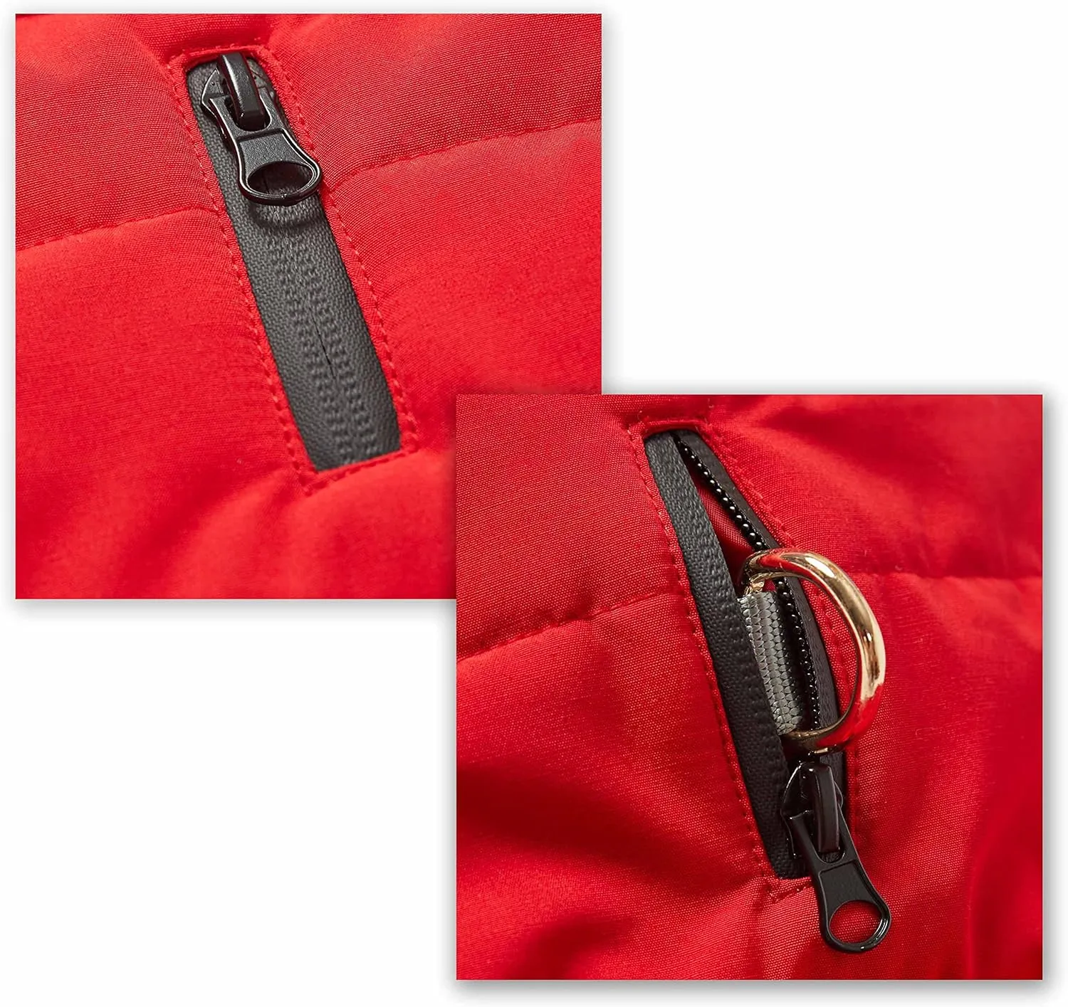 Blueberry Pet Cozy Dog Coat - Comfy & Waterproof Dog Jacket, True Red Dog Clothes, Puffer Winter Dog Coats for Small Dogs, Dog Winter Coat, Apparel for Medium Dogs, Outdoor Accessories
