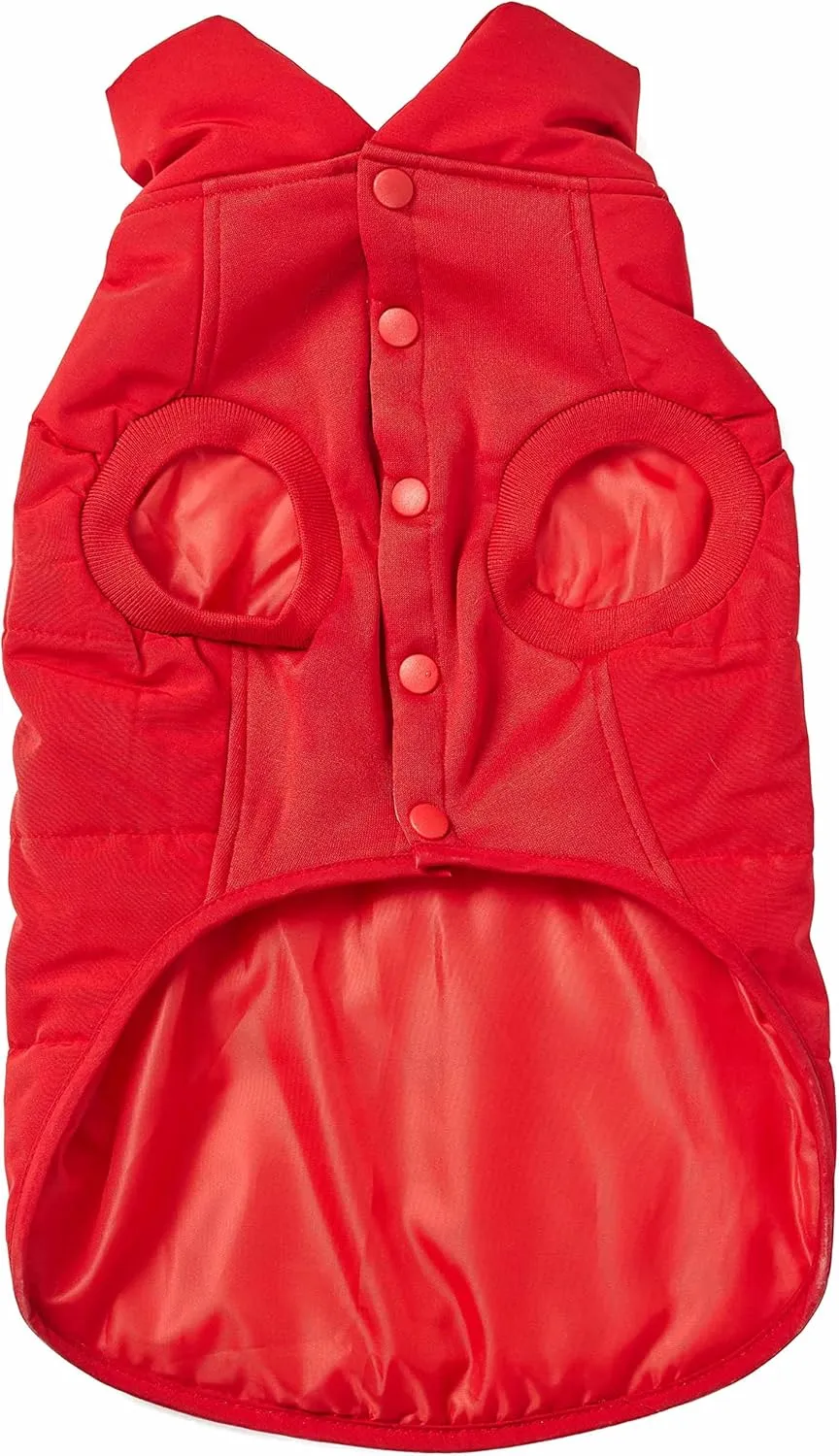 Blueberry Pet Cozy Dog Coat - Comfy & Waterproof Dog Jacket, True Red Dog Clothes, Puffer Winter Dog Coats for Small Dogs, Dog Winter Coat, Apparel for Medium Dogs, Outdoor Accessories