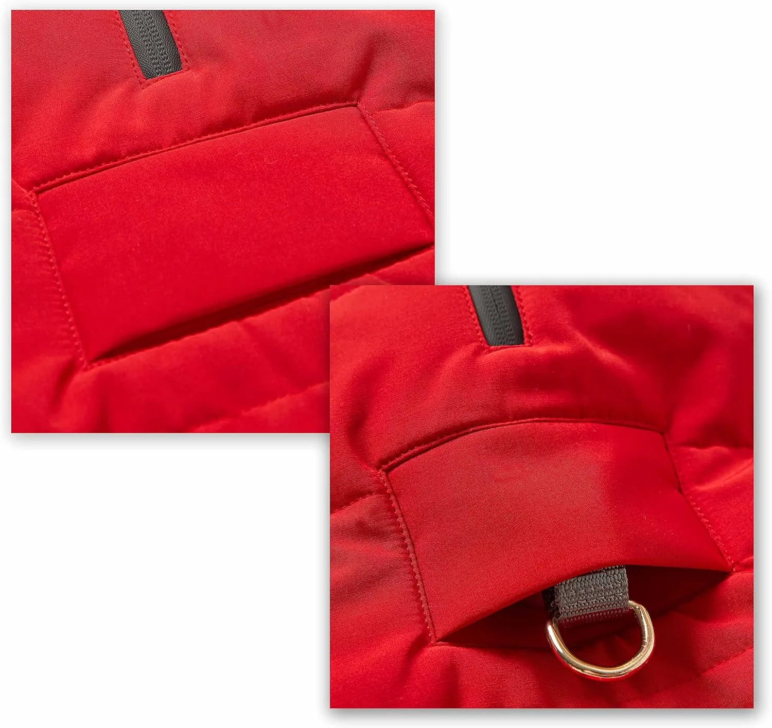Blueberry Pet Cozy Dog Coat - Comfy & Waterproof Dog Jacket, True Red Dog Clothes, Puffer Winter Dog Coats for Small Dogs, Dog Winter Coat, Apparel for Medium Dogs, Outdoor Accessories