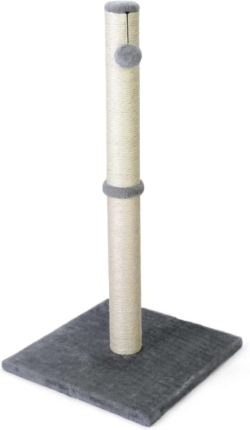 Cat Scratching Post  
Scratching Posts for Indoor Large Cats - Durable Stable Cat Furniture with Sisal Rope - Cat Scratch Post-Grey