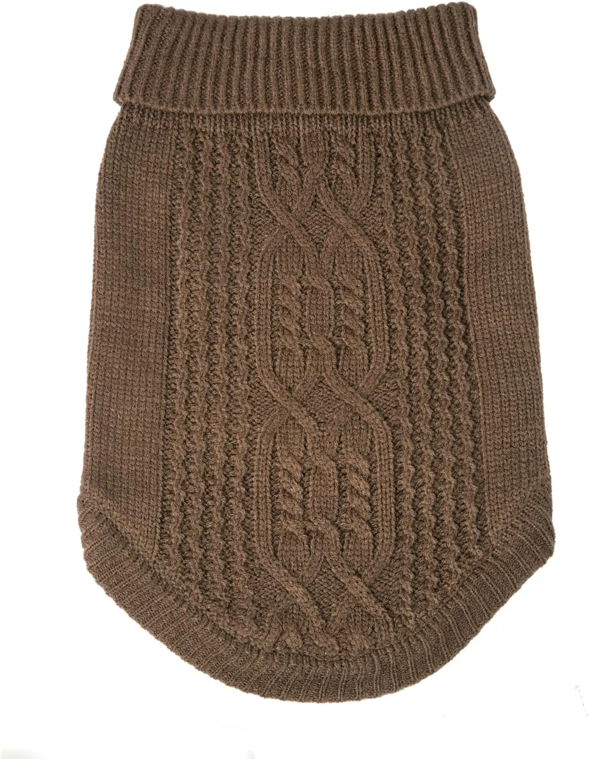 Cat Sweater Keep Your Pets Cozy, 16 Color Turtleneck Knitted Sleeveless Cat Clothes, Winter Outfits for Cats & Small Dogs During Cold Seasons (Brown, Medium)