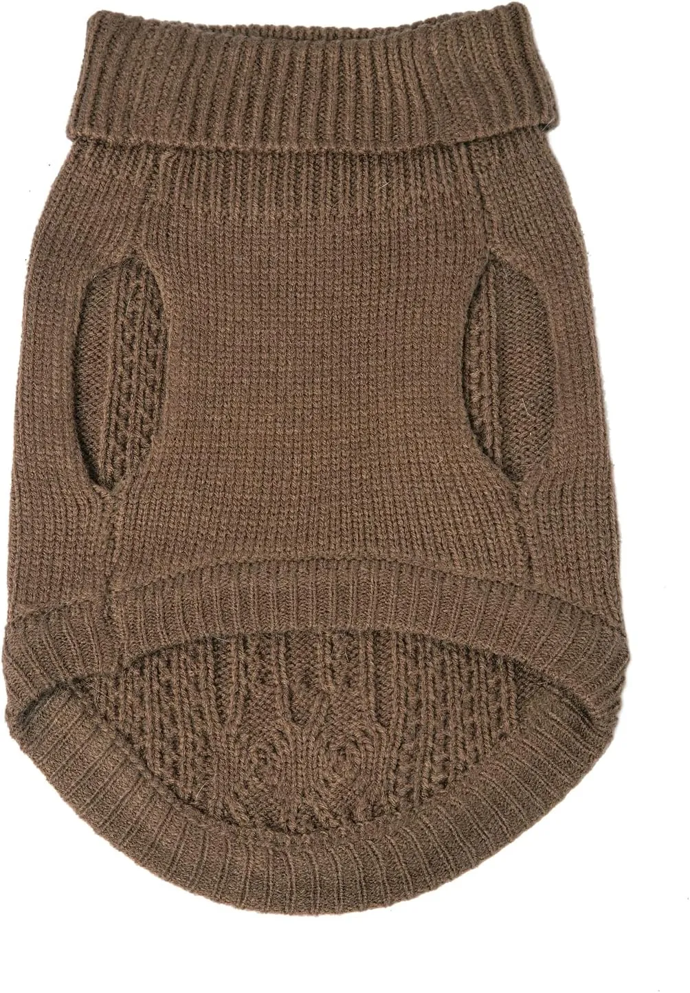 Cat Sweater Keep Your Pets Cozy, 16 Color Turtleneck Knitted Sleeveless Cat Clothes, Winter Outfits for Cats & Small Dogs During Cold Seasons (Brown, Medium)