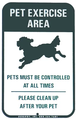 DOGIPOT™ Exercise Area - Aluminum Sign