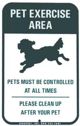 DOGIPOT™ Exercise Area - Aluminum Sign