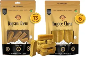 Dogsee Himalayan Yak Cheese Dental Chews for Dogs 2lb (Medium - 6 & Small - 13 Chews) | 100% Natural | No Grain, No Gluten | Odorless Dog Treats