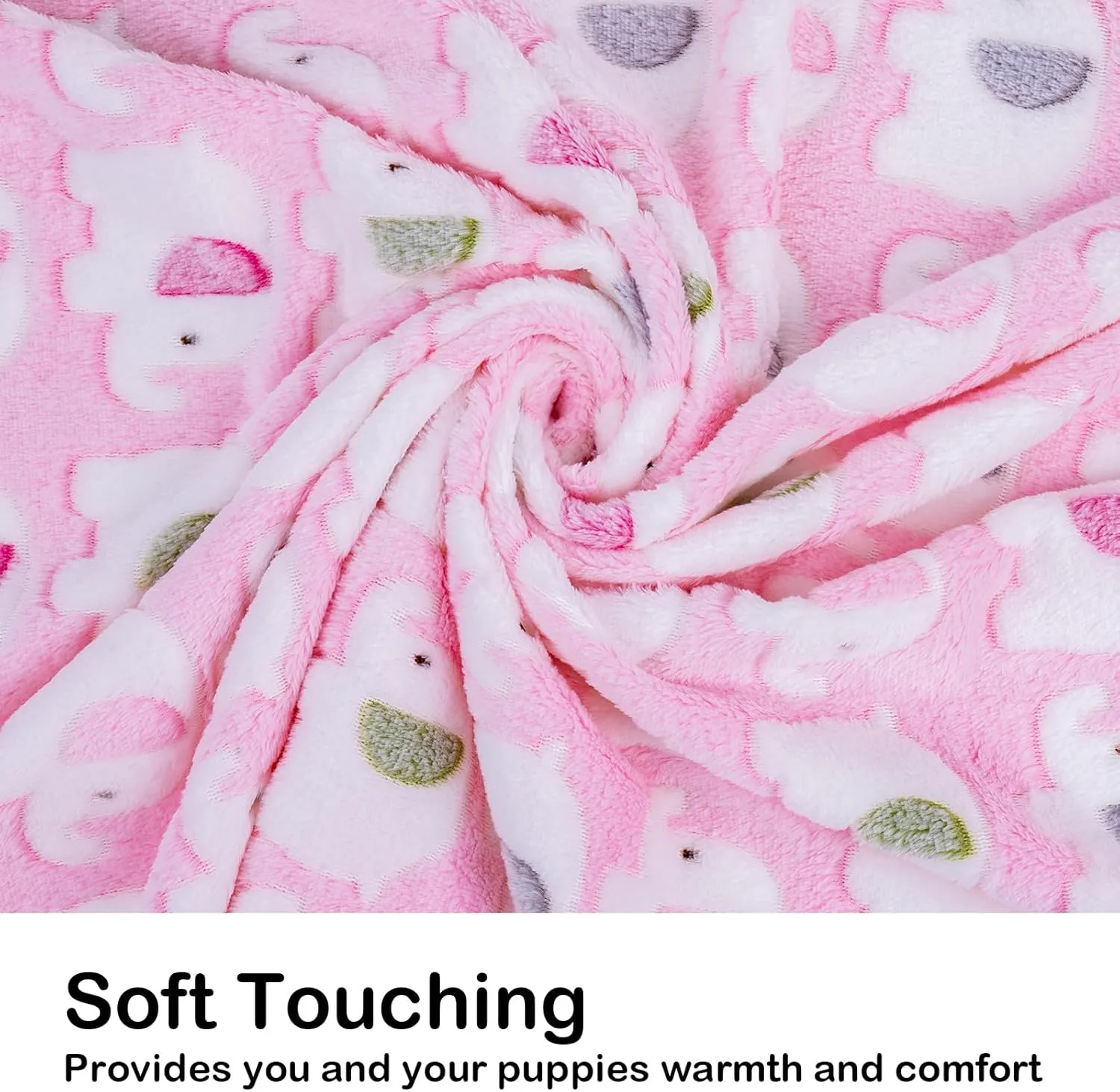 Dono 1 Pack 6 Dog Blankets, Soft Fluffy Fleece Pet Blanket Warm Sleep Mat Paw Print Design Puppy Kitten Throw Blankets Doggy Blanket for Dogs