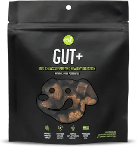 Get Joy Gut  Probiotic Chews for Dogs, 90 Soft Chews, Chicken Flavor, Supports Digestive Health & Immunity, with Pre, Pro & Postbiotics, PhD Animal Nutritionist Formulated, Produced in USA