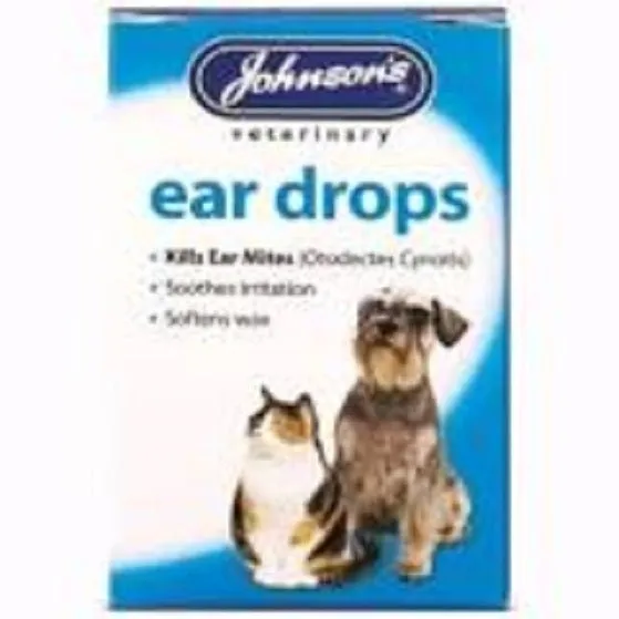 Johnson's Ear Drops Solution for Cats and Dogs 15ml
