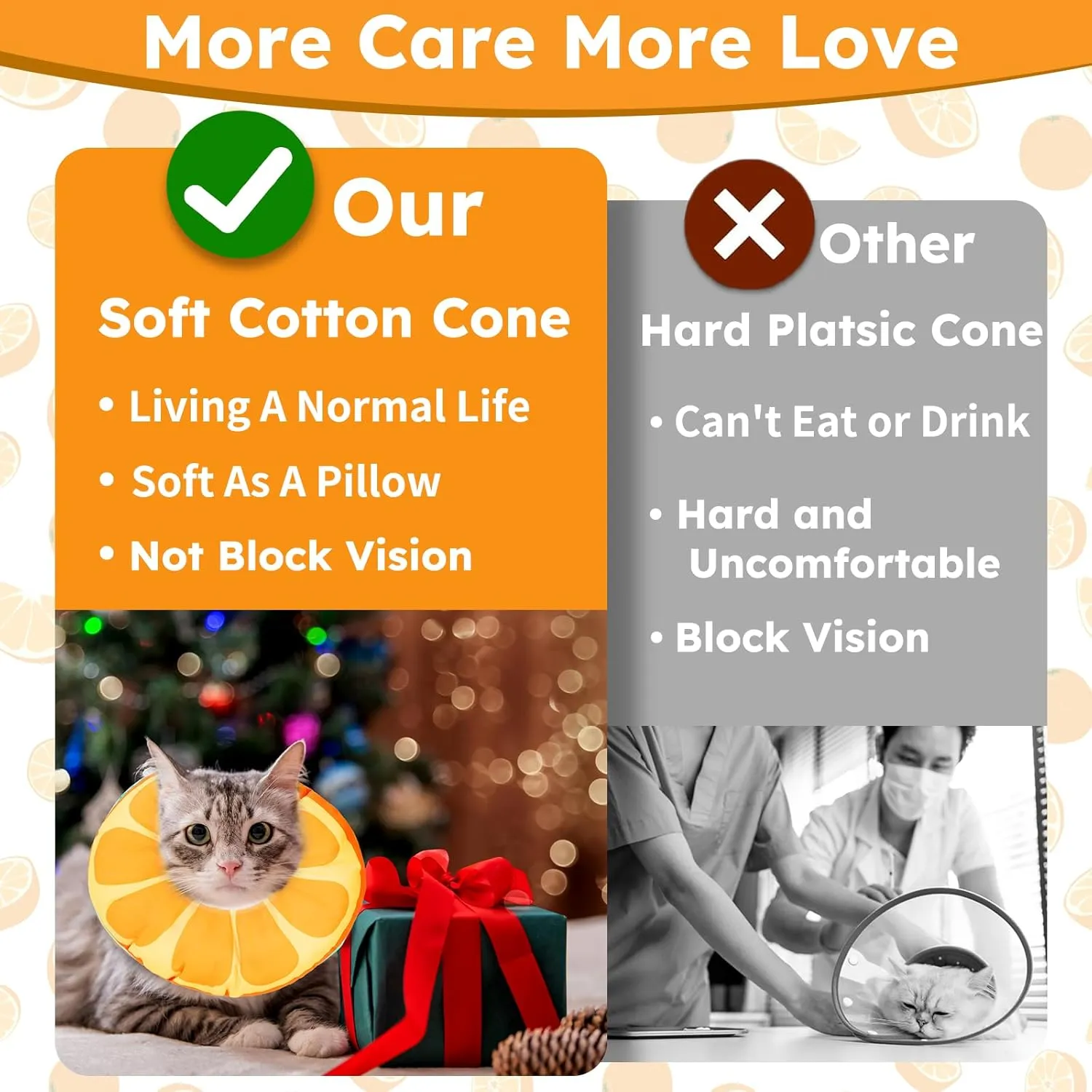 Kitten Cones After Surgery Extra Small Waterproof Cone Collar Soft to Stop Licking Neck Elizabethan Kitten e Collar for Recovery Wound Healing Safety xs Small Cat Donut Cone