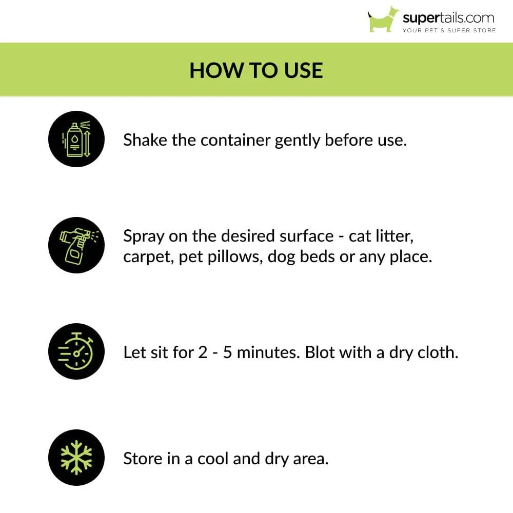 M Pets Odour Stop Deodorant Spray for Dogs and Cats (Lemon Green Tea)