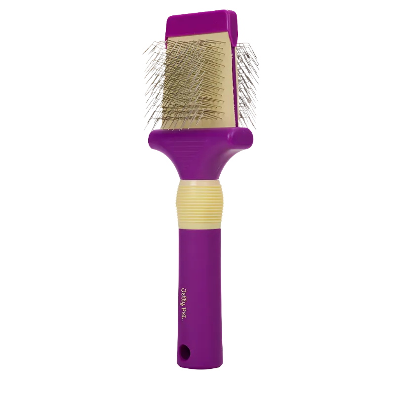 Medium Double Sided Slicker Brush by Jelly Pet