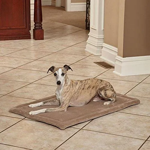 MidWest Homes for Pets Deluxe Micro Terry Pet Bed, Dog Bed & Crate Mat, Taupe