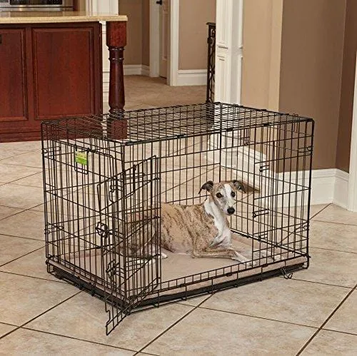 MidWest Homes for Pets Deluxe Micro Terry Pet Bed, Dog Bed & Crate Mat, Taupe