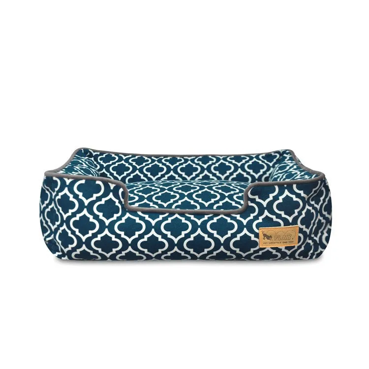 Moroccan Lounge Pet Bed - Navy - Large