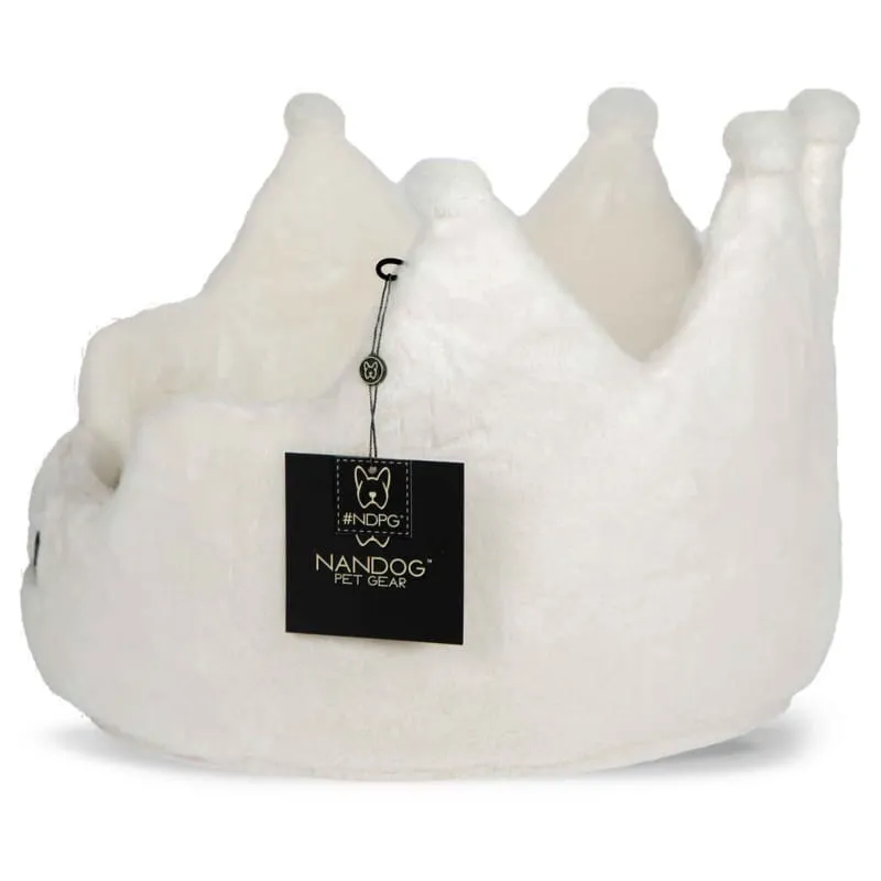 Nandog Pet Gear Cloud Ivory Super Soft Luxe Crown Bed
