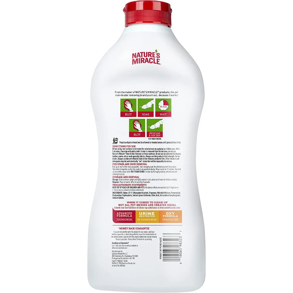 Nature’s Miracle Stain & Odor Remover for Cats