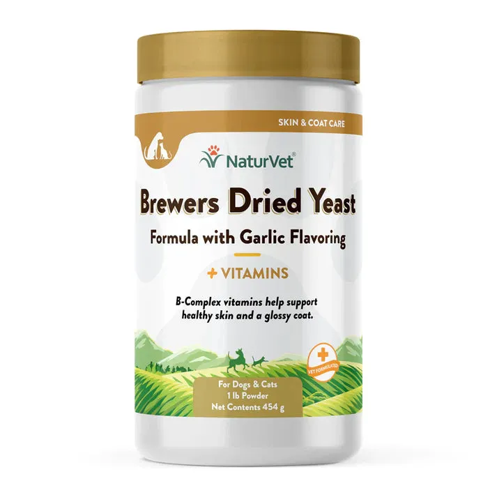 NaturVet Brewers Dried Yeast with Garlic - Powder