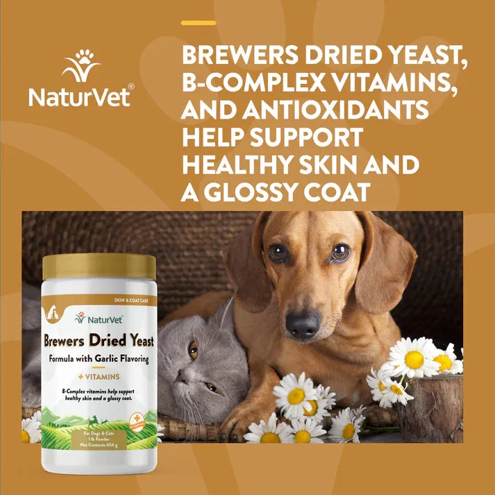 NaturVet Brewers Dried Yeast with Garlic - Powder
