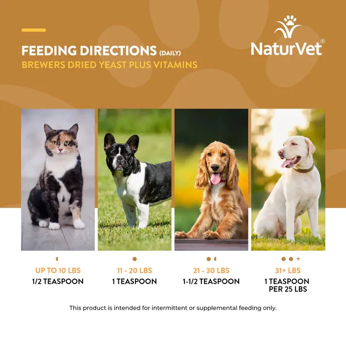 NaturVet Brewers Dried Yeast with Garlic - Powder