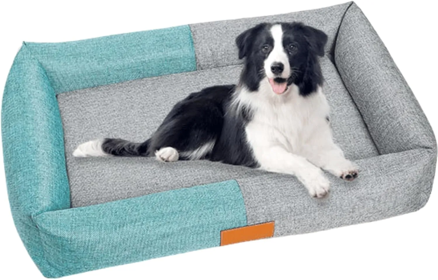 Pet Mat, Sponge Mat, Kennel, Removable and Washable Color Matching Linen Pet Kennel, Summer Breathable and Comfortable Dog Bed,Detachable and Washable (Green,Small)