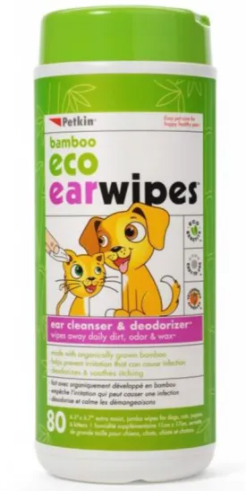 Petkin – Bamboo Eco Ear Wipes
