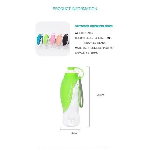Portable Soft Silicone Dog Water Bottle