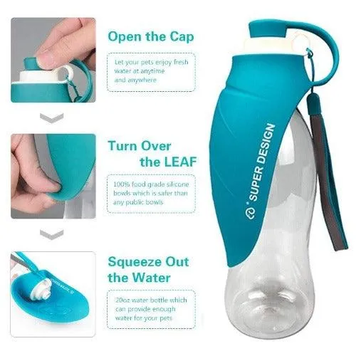 Portable Soft Silicone Dog Water Bottle