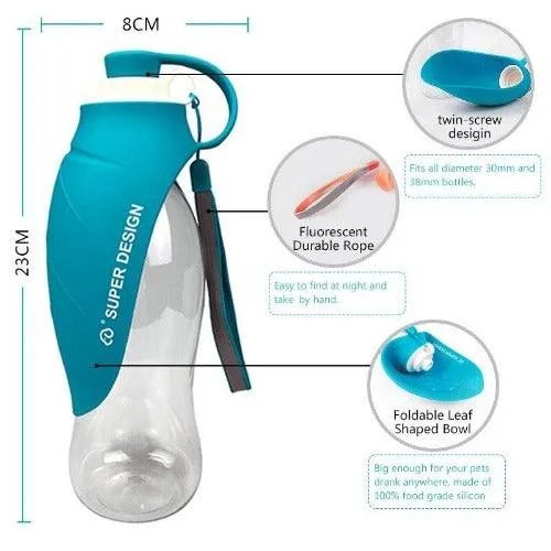 Portable Soft Silicone Dog Water Bottle