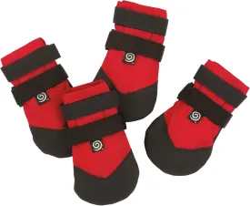 Rugged Dog Boots and Paw Protectors for Small, Medium and Large Dogs Red (Size 6)