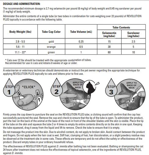 (Selamectin) Spot-On for Cats Tick and Flea Control