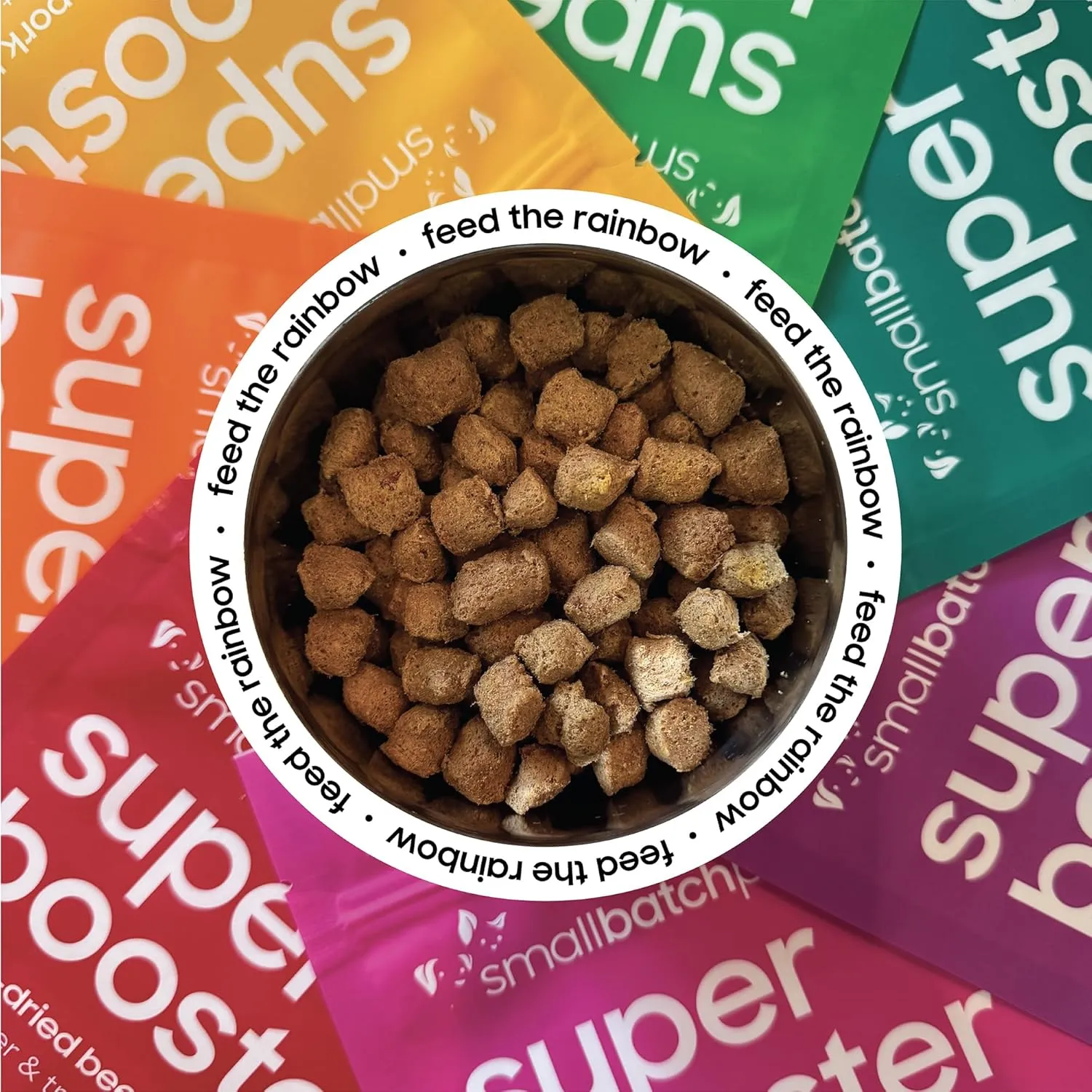 smallbatch Pets Freeze Dried Dog Treats & Cat Treats, 7 oz, Lamb Treat Bites, Probiotics, Organic Vegetables, Fruits, Digestive Health Skin & Coat Support Food Topper, Made in The USA, Humanely Raised
