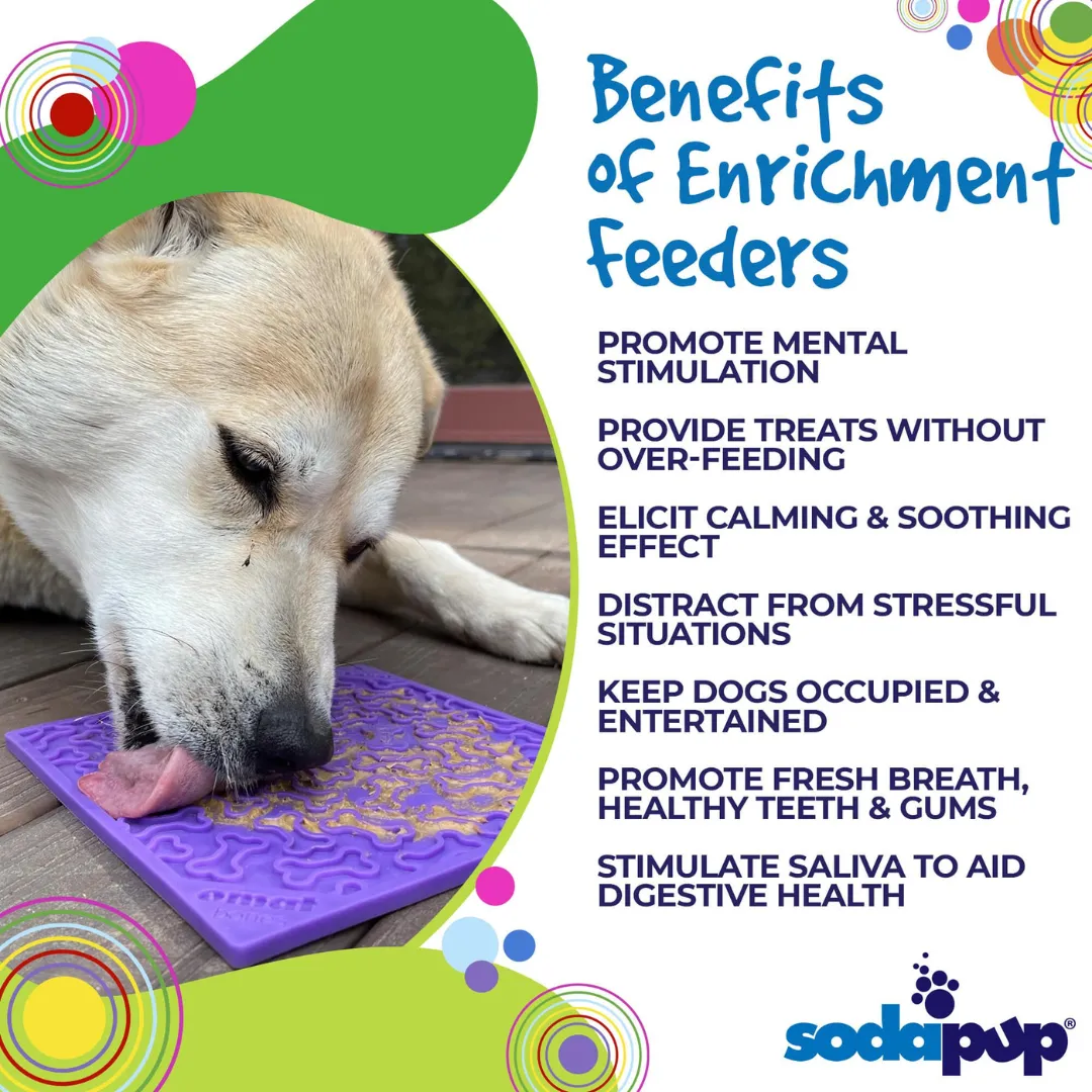 Sodapup Emat Enrichment Lick Mat Dog Chew