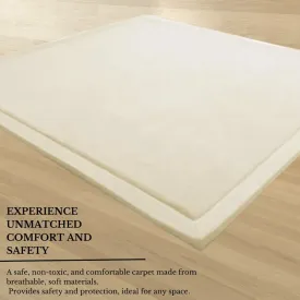 Soft Touch Ultra Plush Memory Foam Mat - Ivory (200x300cm) - Luxurious Comfort for Any Space