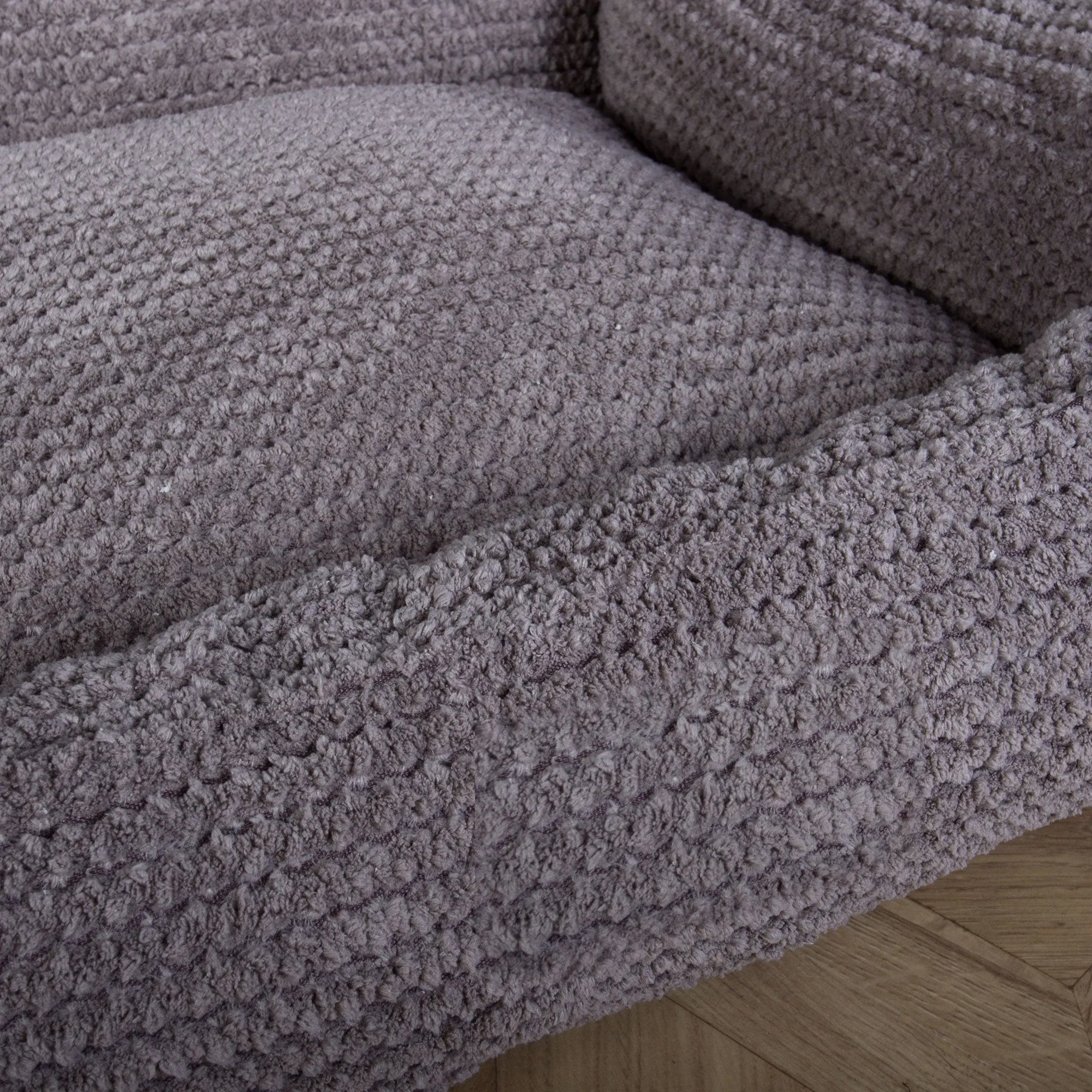 The Crash Pad  - Memory Foam Dog Bed - Pom Pom Charcoal Grey