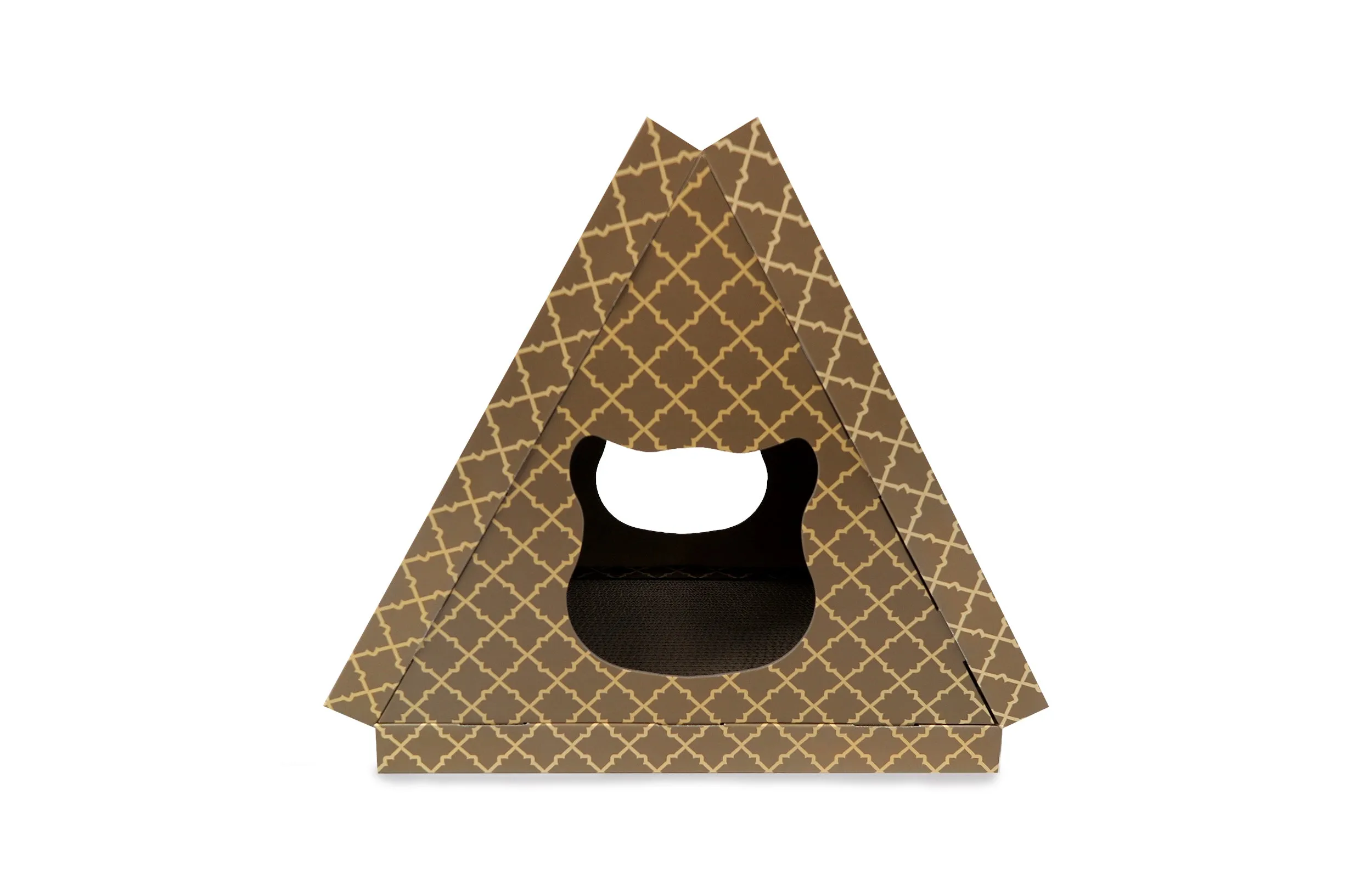 Tiger Tent Corrugated Scratcher with Catnip