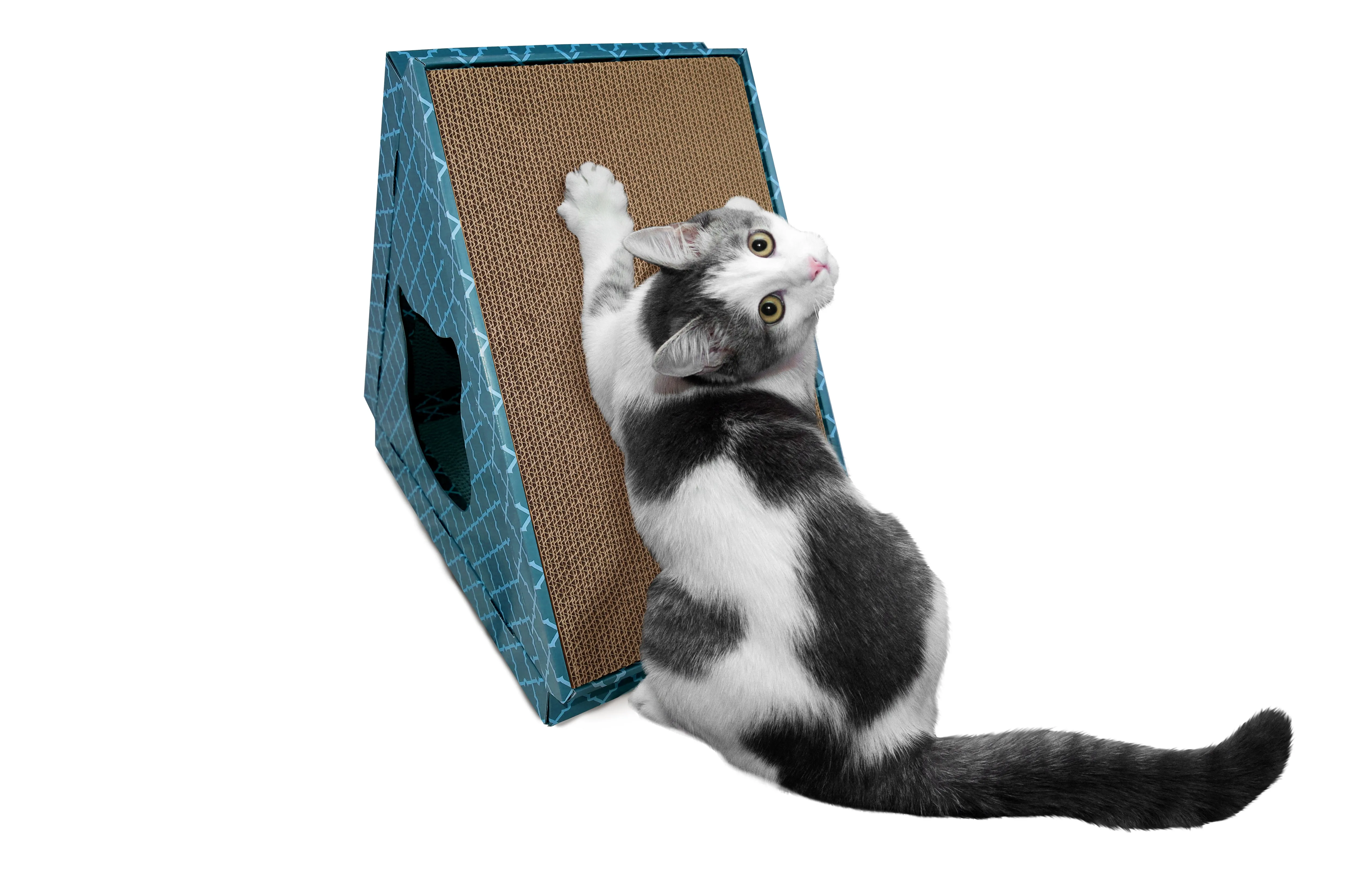 Tiger Tent Corrugated Scratcher with Catnip