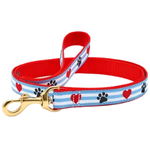 Up Country Pawprint Stripe Dog Lead