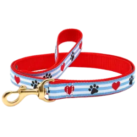 Up Country Pawprint Stripe Dog Lead