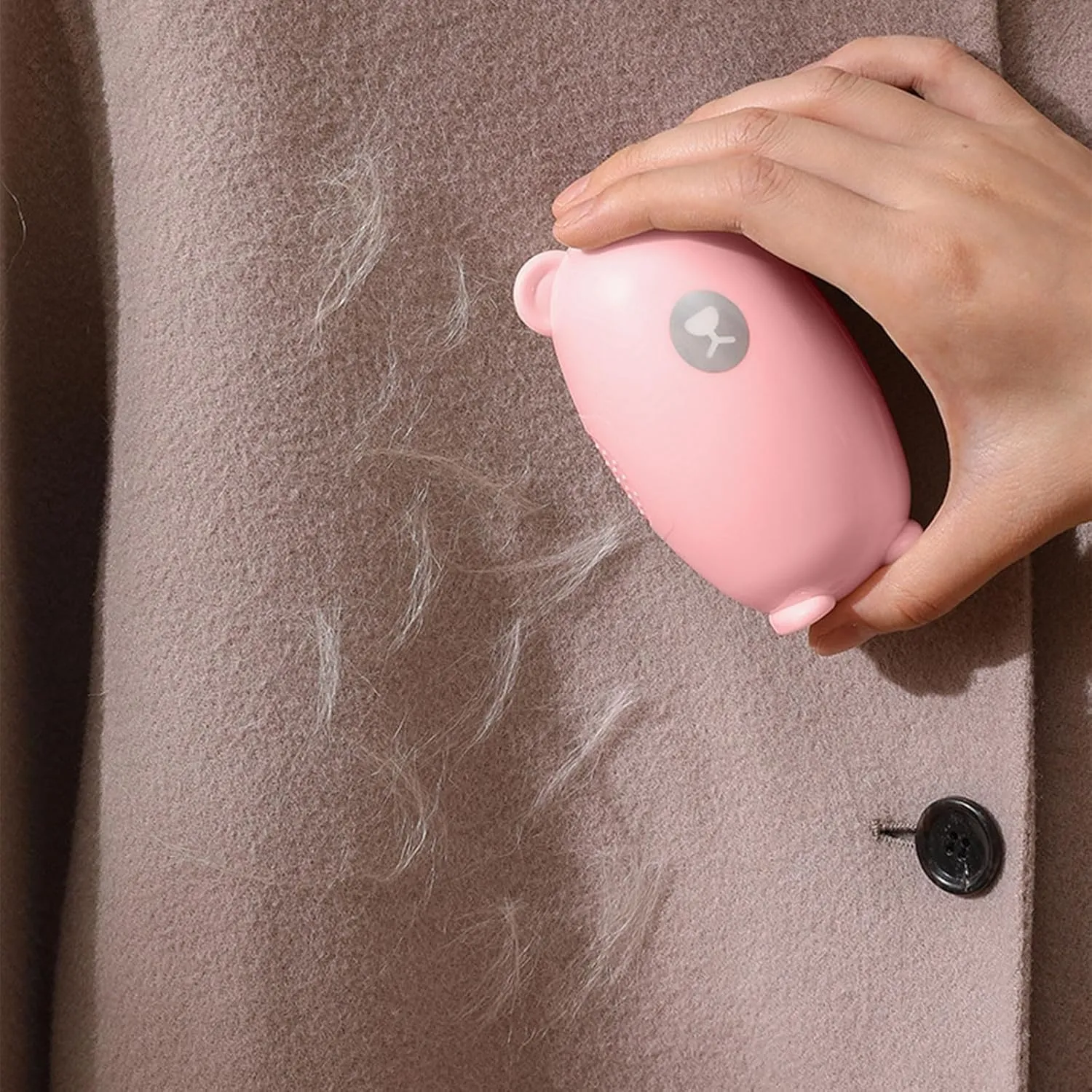 Washable Reusable Lint Roller Ball, Portable Sticky Hair Removal Roller Ball for Clothing, Furniture, Carpets, Beds, Portable Dog Cat Pet Hair Remover for Clothes, Laundries (Pink)