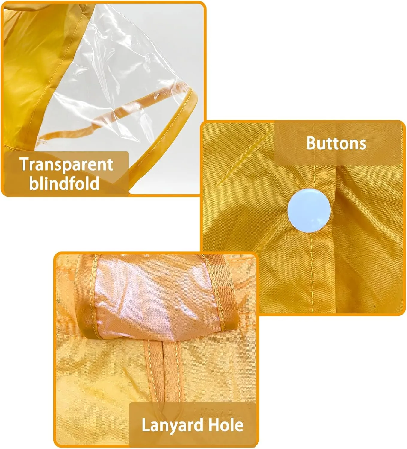 Waterproof Dog Raincoat, Adjustable 4-Legged Dog Rain Jacket with Hood and Leash Hole Reflective Lightweight Outdoor Rain Poncho Gear for Dogs Suitable for Small and Medium Dogs(Yellow-X-Large)