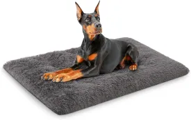 XXL Dog Bed Crate Pad Mat for Cages Washable Bed for Extra Large Size Dog Soft Kennel Pad Anti-Slip Pet Bed,48" x 29",Dark Grey
